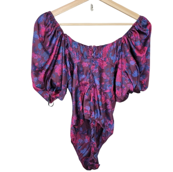 For Love and Lemons Pixie Bodysuit Floral New With Tags Size Large - Picture 3 of 5